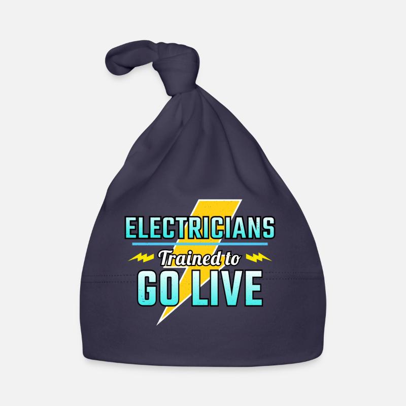 Electrician Humor Electrical Technician Engineer Organic Baby Cap