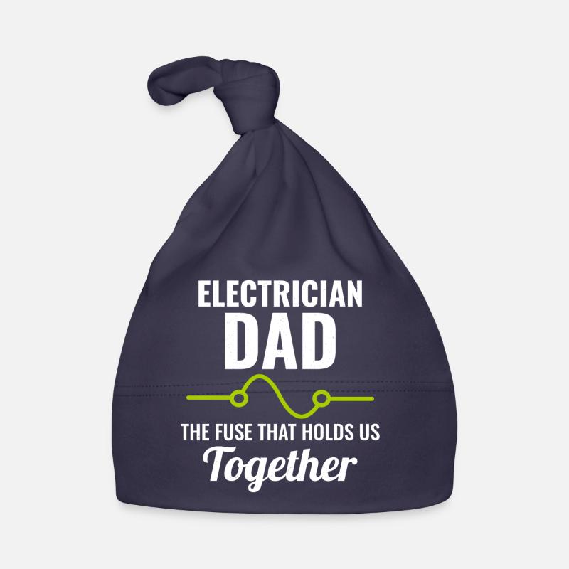 Electrician Dad Electrical Technician Engineer Organic Baby Cap