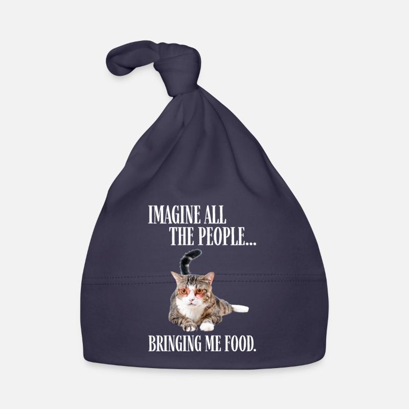 Katze mit Brille Baby Bio-Mütze