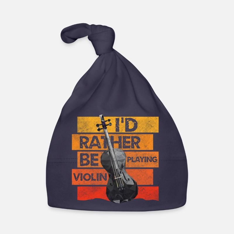 Violin Player Classical Music Player Symphony Organic Baby Cap