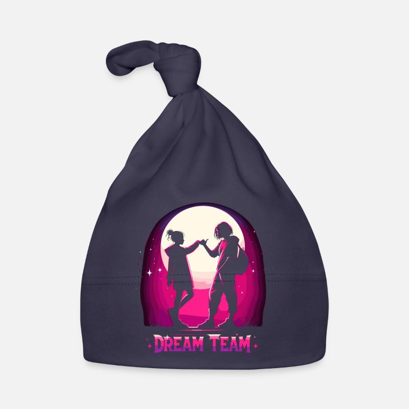 Mutter und Tochter cooles Traumteam Team Geschenk Baby Bio-Mütze
