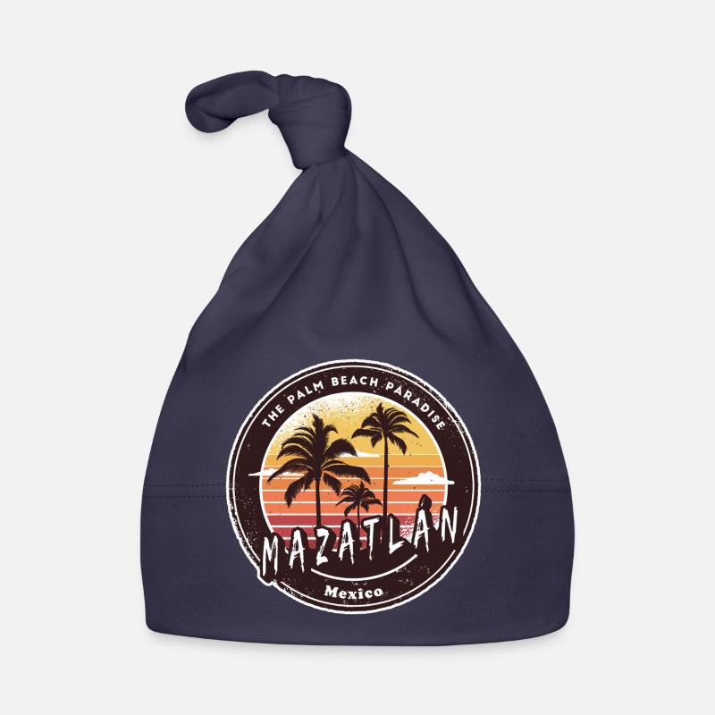 Mazatlán Mexico Sunset Design Organic Baby Cap