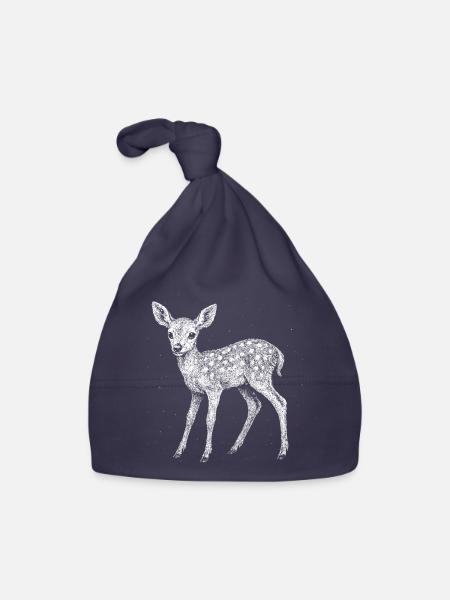 Fawn - Organic Baby Cap - navy - Front