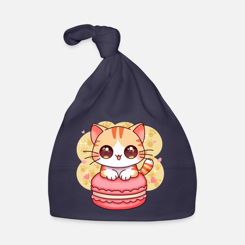 chibi cat Bonnet bio Bébé
