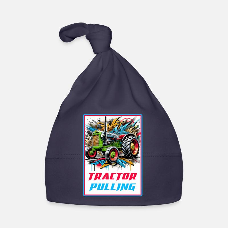 Tractor Pulling Power - Baby Bio-Mütze - Navy