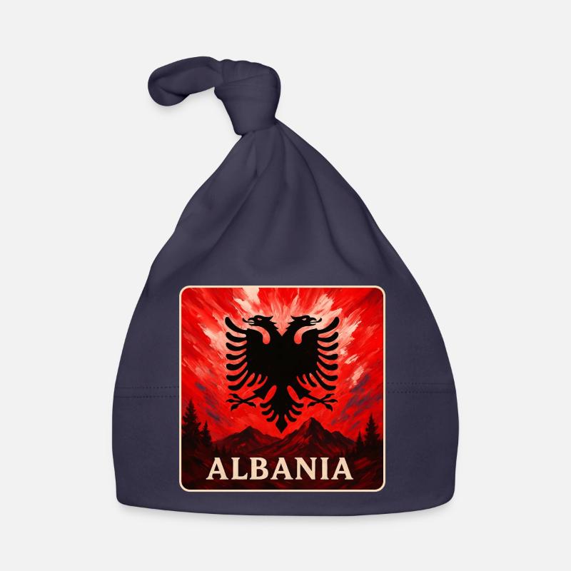 Albanie Double Eagle Design Bonnet bio Bébé