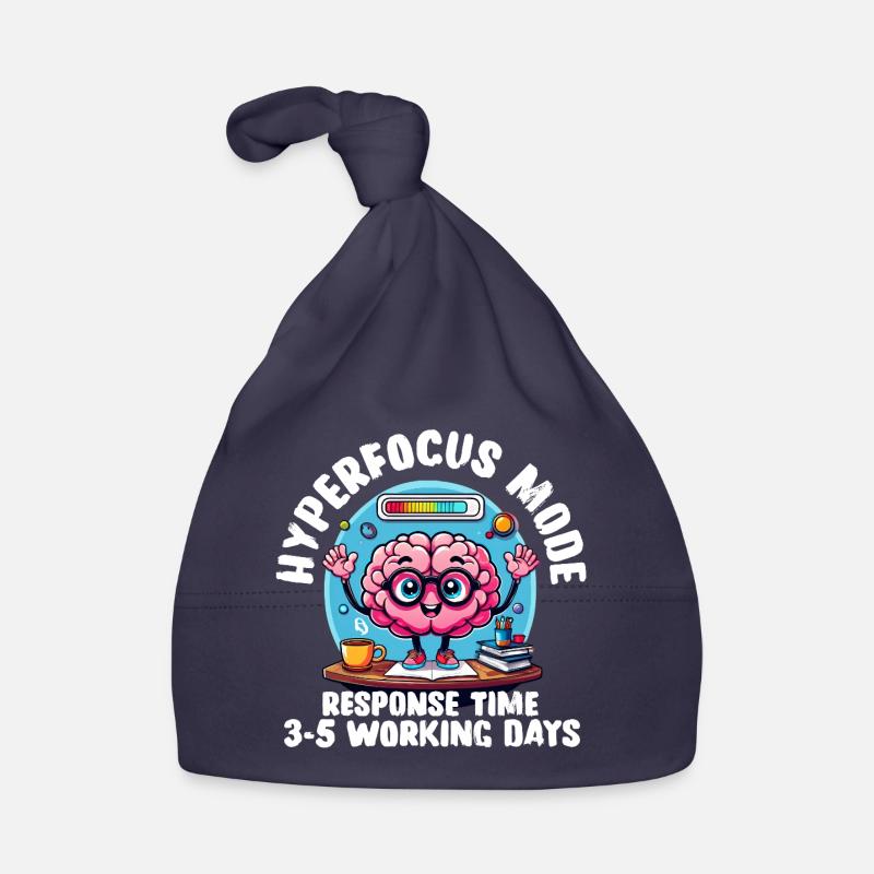 Hyperfocus Loading – Funny Neurodivergent T-Shirt Organic Baby Cap