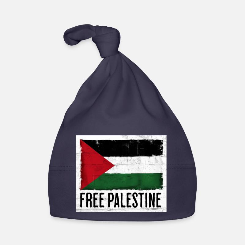 Conception du drapeau de la liberté pour la Palestine Bonnet bio Bébé