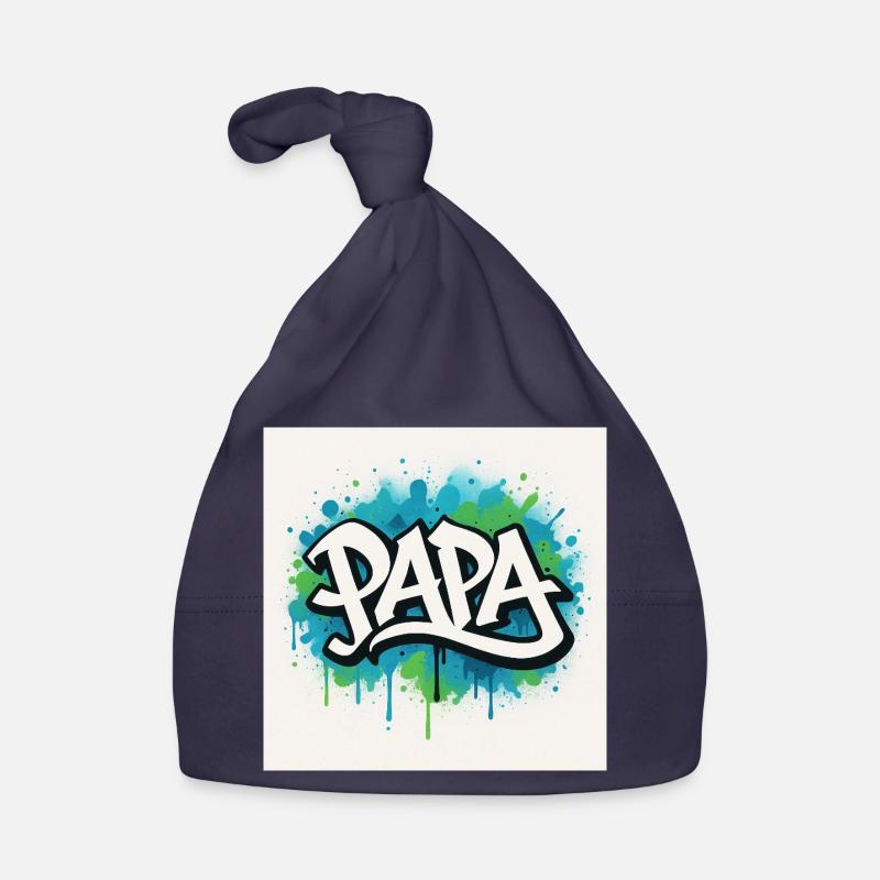 Graffiti Stil Papa Illustration Baby Bio-Mütze
