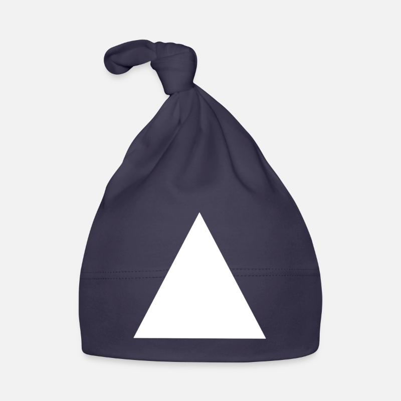 Abstract Geometric Triangle Composition Organic Baby Cap