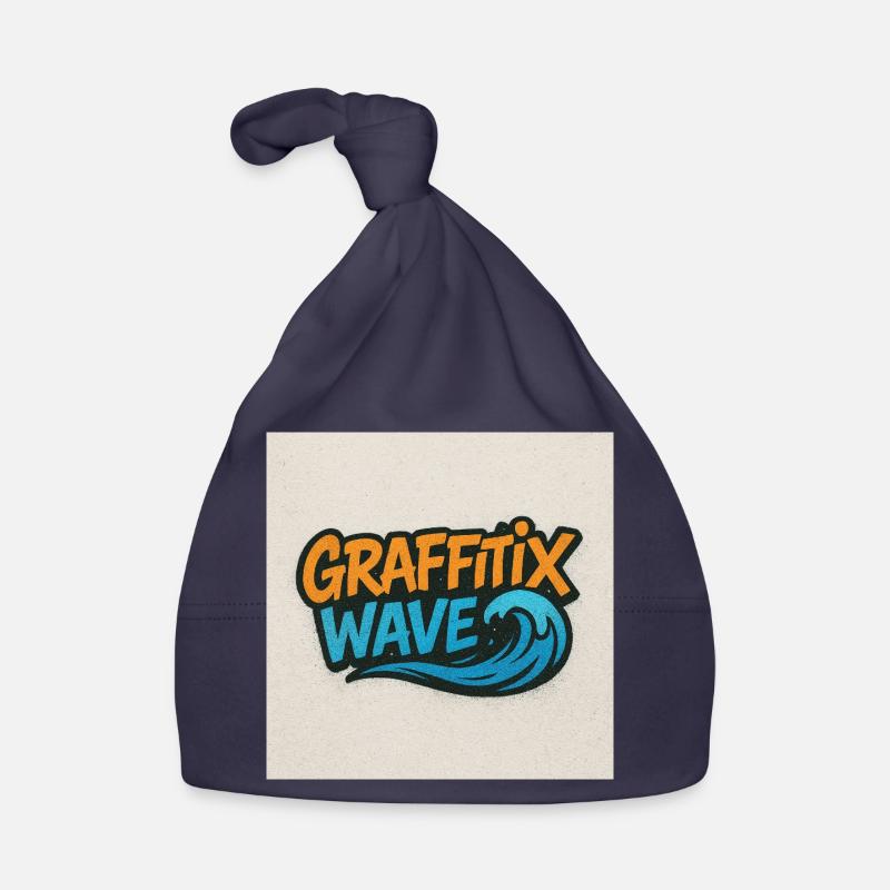 Graffitix Welle Graffiti Logo Baby Bio-Mütze