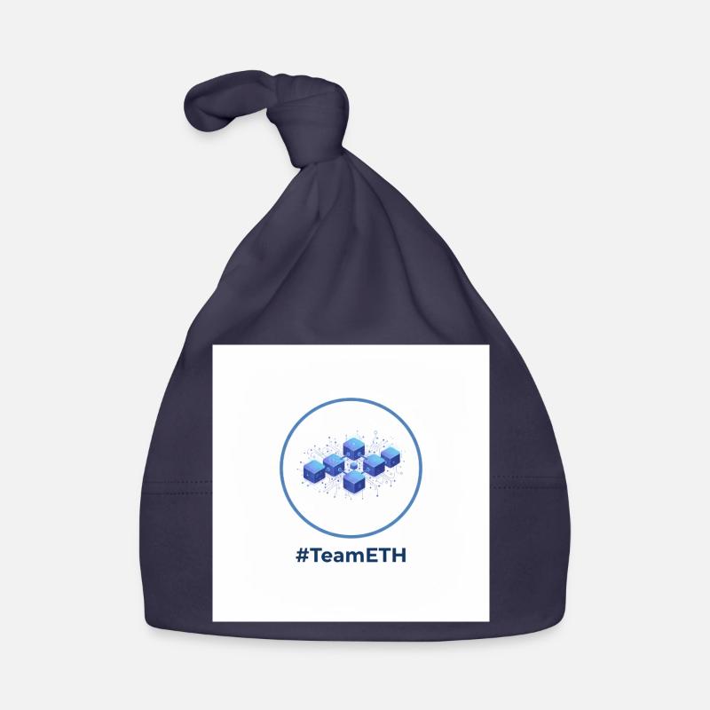 TeamETH node network - Organic Baby Cap - navy