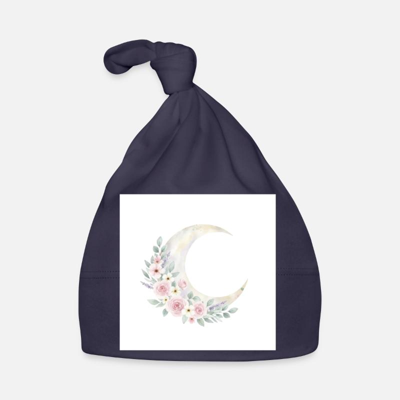 Couronne de fleurs de lune Bonnet bio Bébé