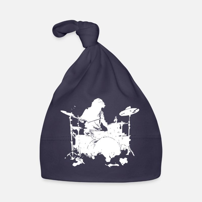 Drummer Sketch Organic Baby Cap