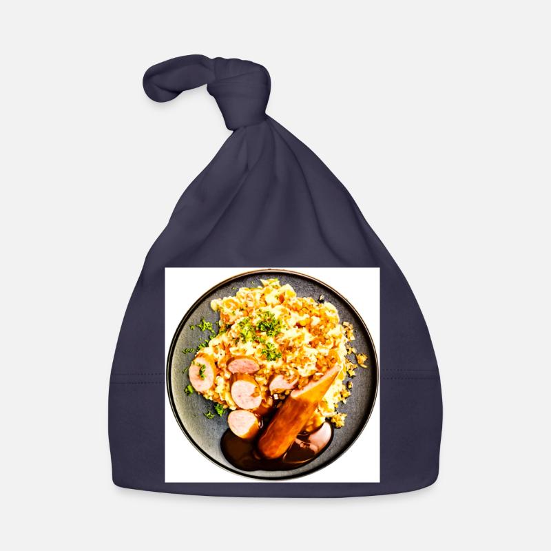 Dish with sausage and mashed potatoes Organic Baby Cap
