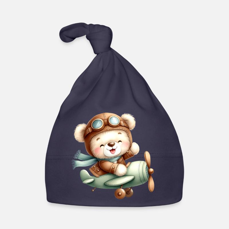 Flieger-Teddy Baby Bio-Mütze