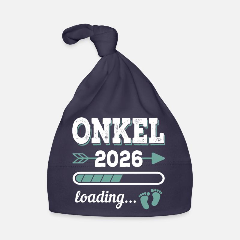 Onkel 2026 Loading Werdender Onkel Geschenkidee Baby Bio-Mütze