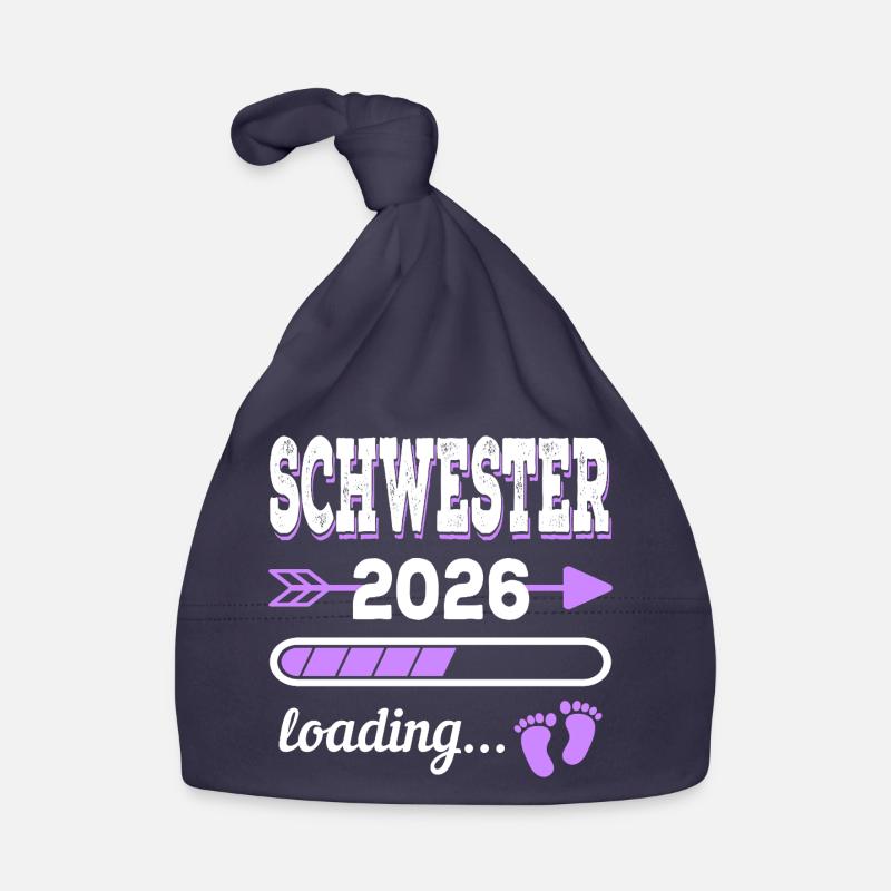 Sister 2026 Loading Birth Gift Idea Organic Baby Cap