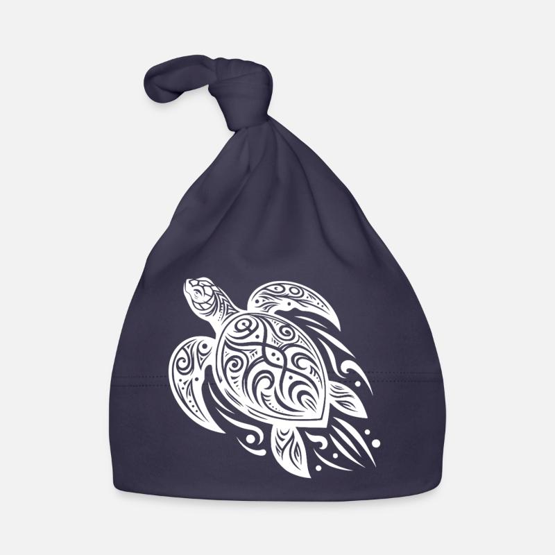 Tradition meets modern turtle tattoo Organic Baby Cap