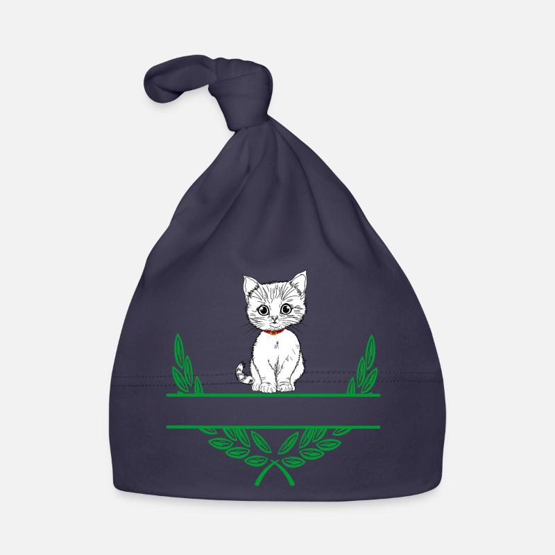 Laurel Wreath with Namespace Organic Baby Cap