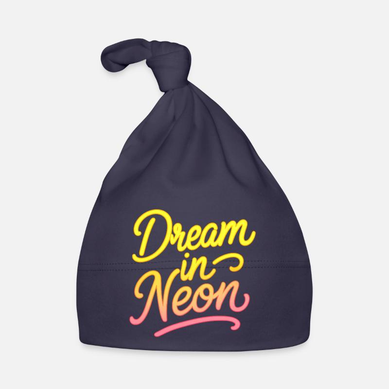 Dream in Neon Neon Script Baby Bio-Mütze