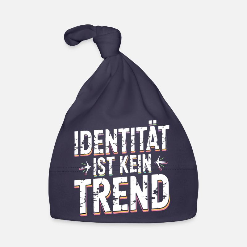 Identity Is Not A Trend Statement Pride Organic Baby Cap