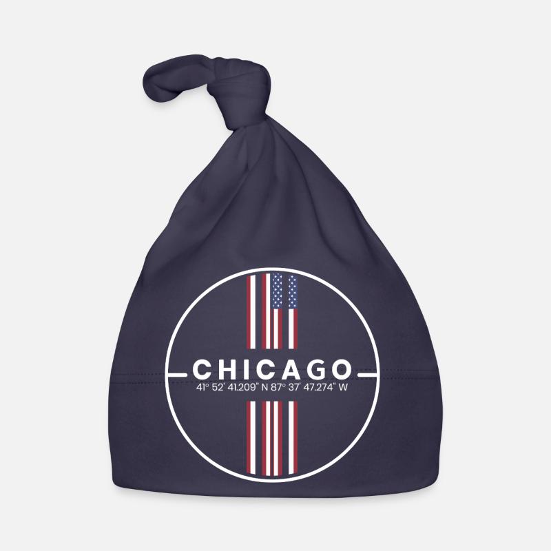 Chicago Coordinates Organic Baby Cap