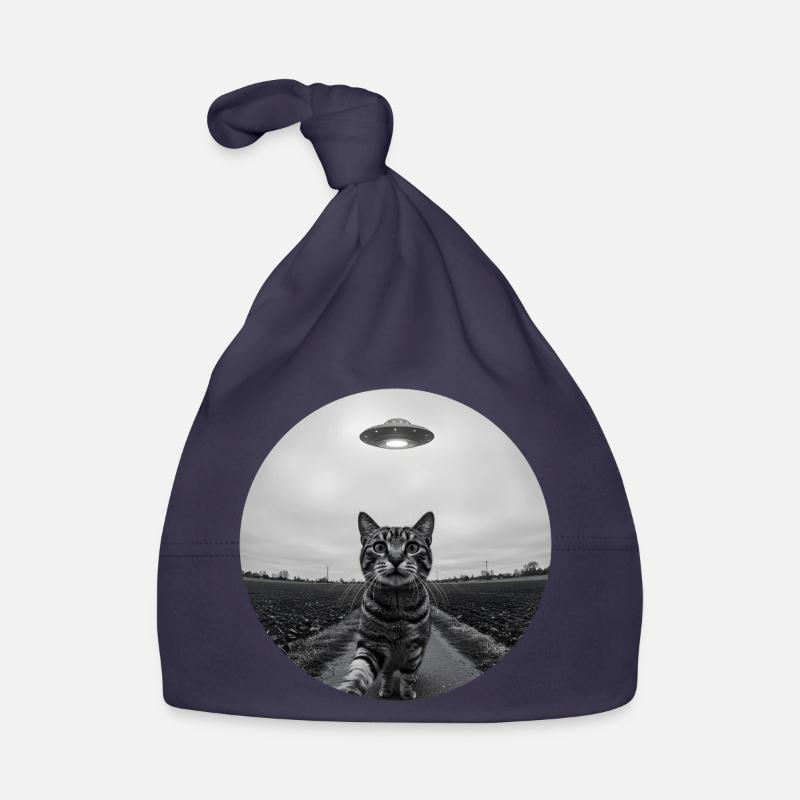 Design drôle d’extraterrestre d’un chat spatial OVNI Bonnet bio Bébé