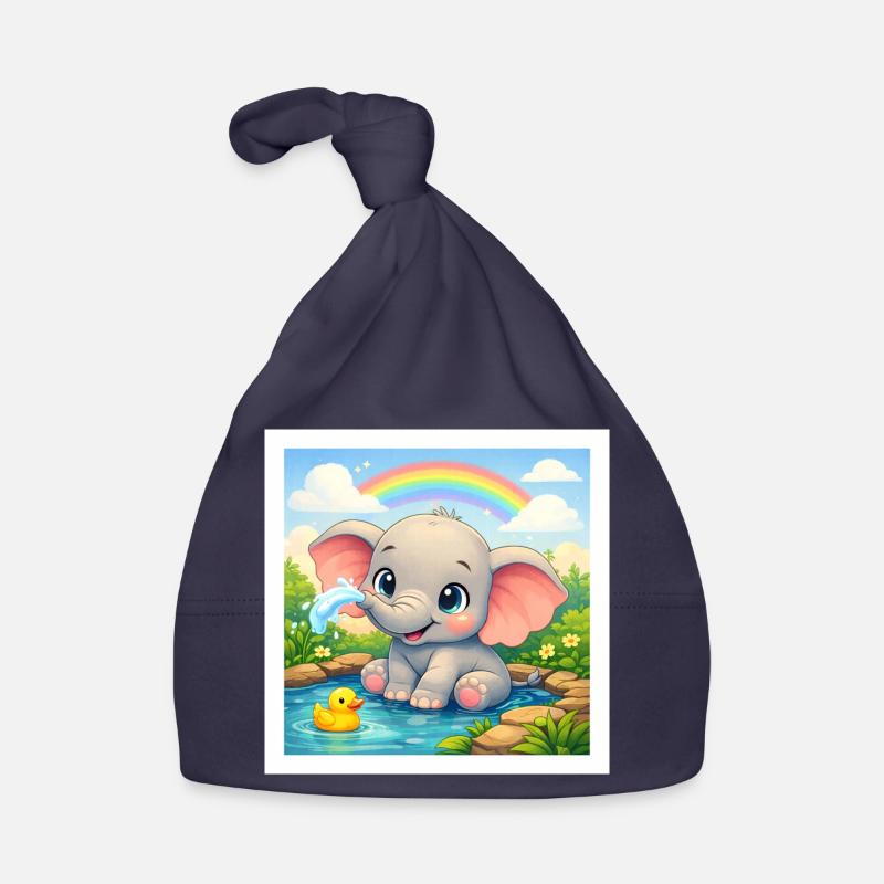 Elli der Elefant Baby Bio-Mütze