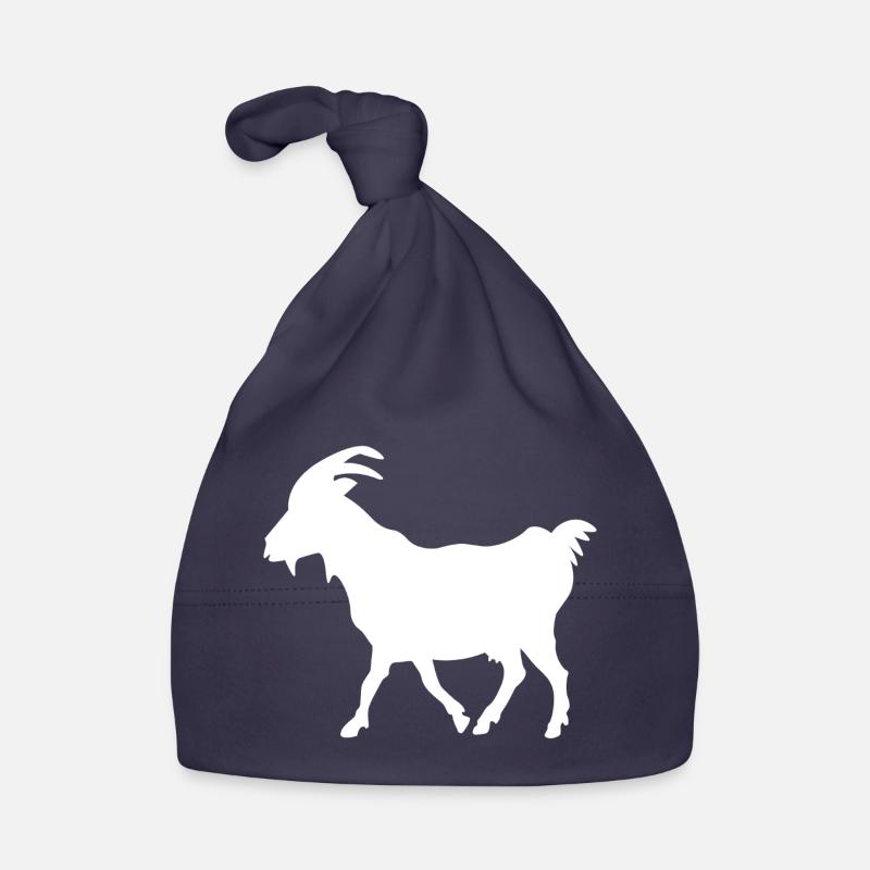 Goat white Organic Baby Cap