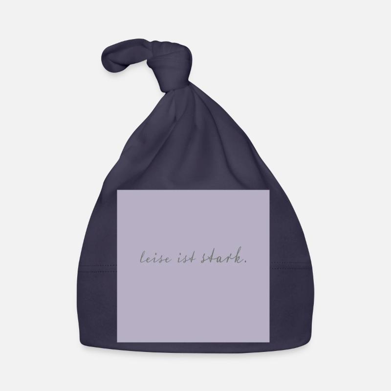 Quiet Is Strong Typography Poster Minimalist Organic Baby Cap