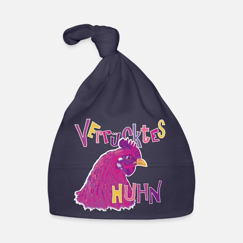 Fans de poulet - Coq - Coq - Poulet fleur - Bio Bonnet bio Bébé