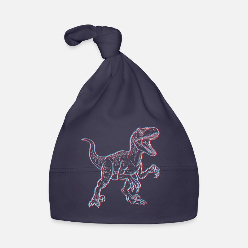 Neon Dinosaur 3D Skeleton Organic Baby Cap