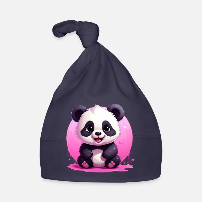 panda mignon Bonnet bio Bébé