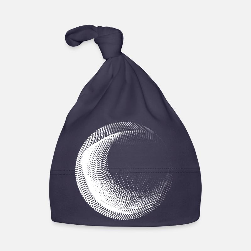 circles dots design Organic Baby Cap