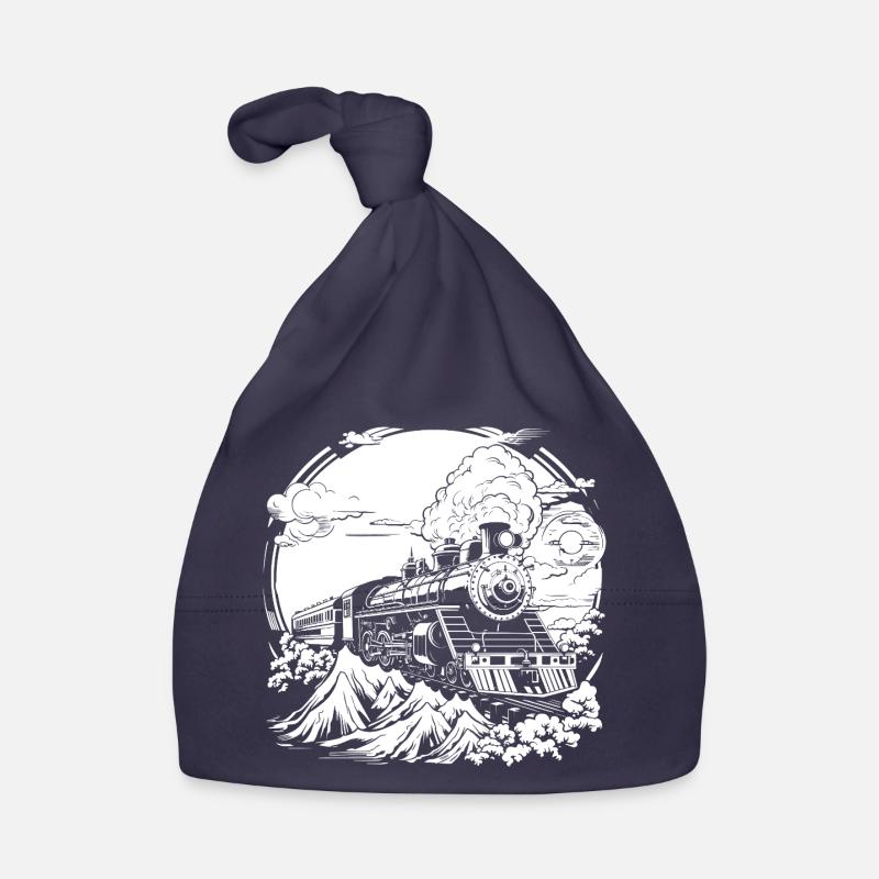 Railroad Organic Baby Cap