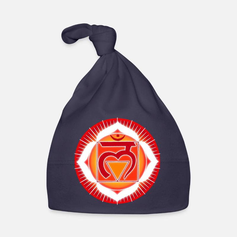 Muladhara Root Chakra - Organic Baby Cap - navy