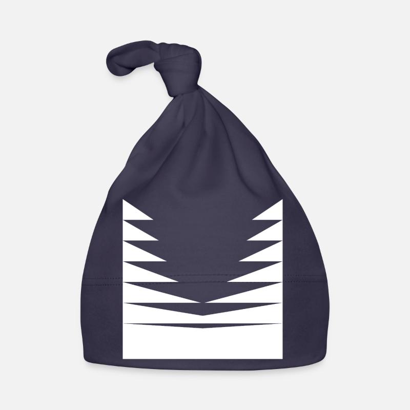 Conception du motif triangle Bonnet bio Bébé