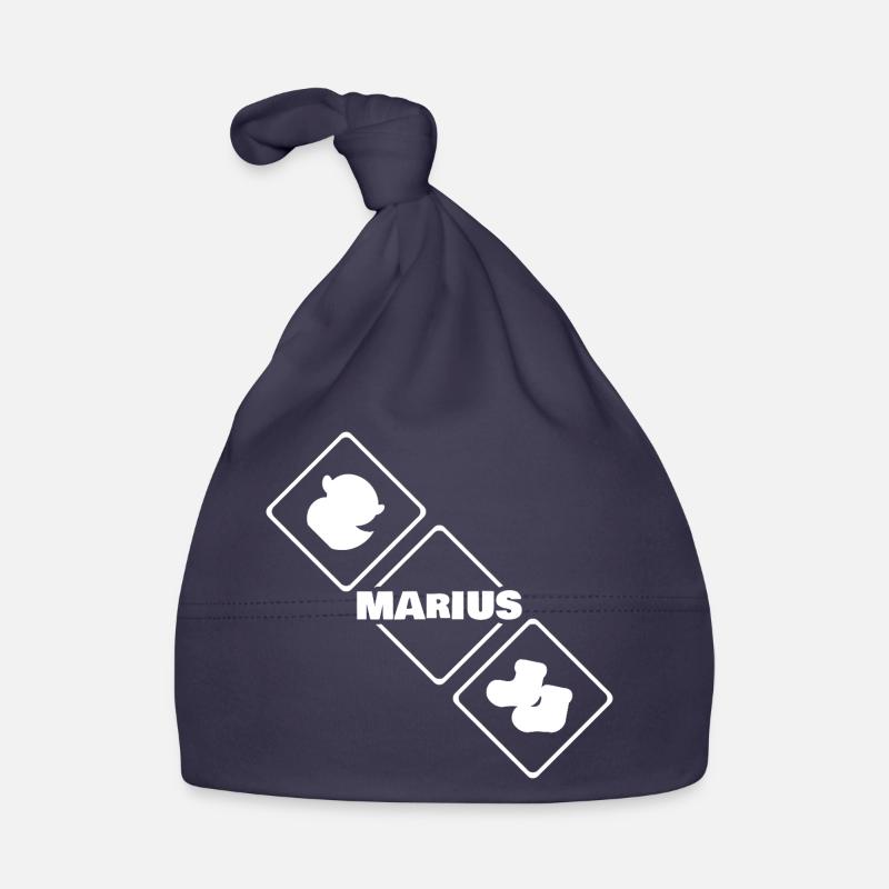 Oiseau avec le logo Marius Diamant Bonnet bio Bébé