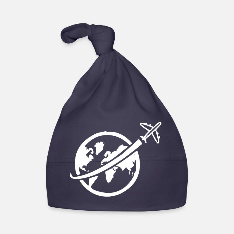 Avion avec globe-globe Bonnet bio Bébé