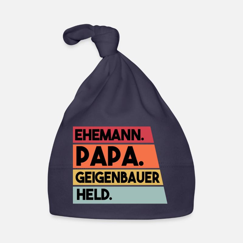 Ehemann Papa Geigenbauer Held Baby Bio-Mütze