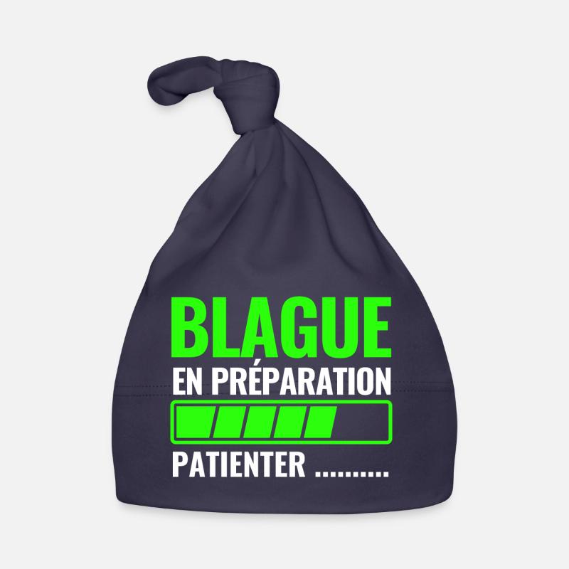 blague en préparation Bonnet bio Bébé