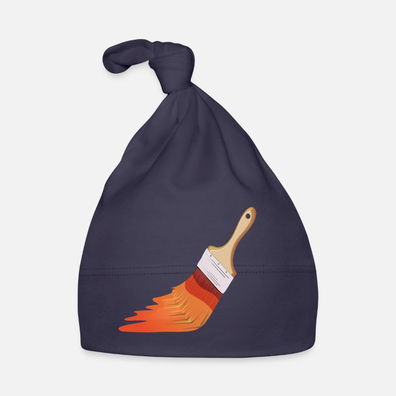 Painter Brushes Organic Baby Cap