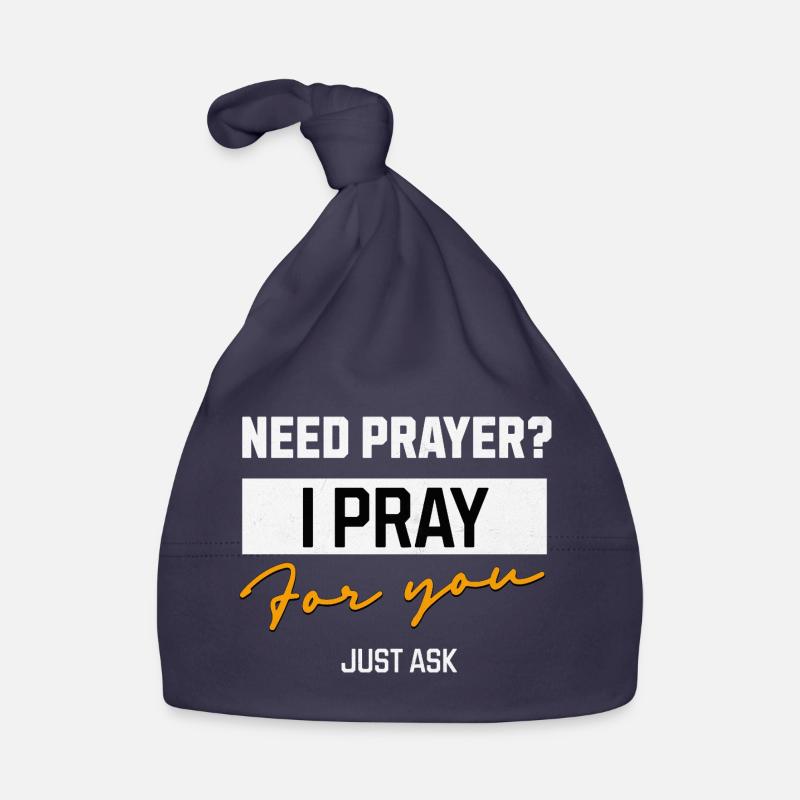 Je prie pour toi Message de prière Bonnet bio Bébé