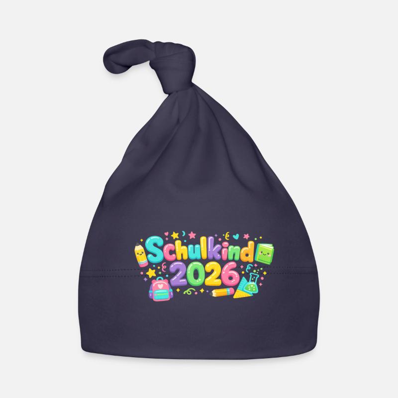 Schulkind 2026 Einschulung Geschenk Baby Bio-Mütze