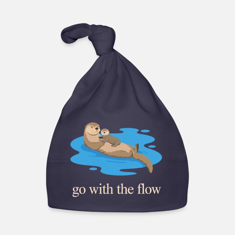 Otter Duo: Go with the Flow Organic Baby Cap
