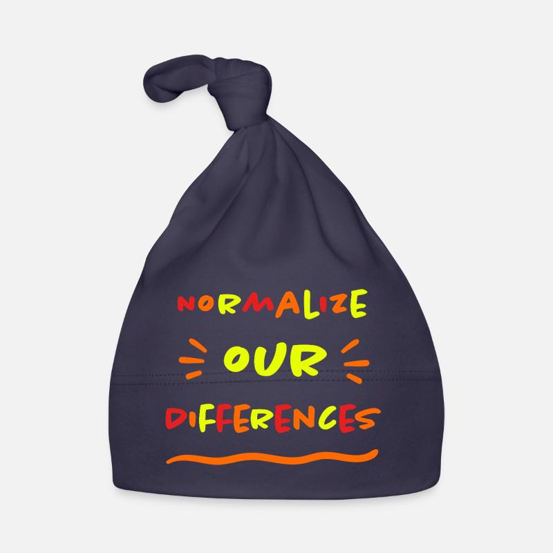 Normalisez nos différences - Inclusion - néon Bonnet bio Bébé