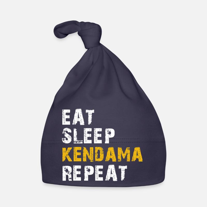eat sleep kendama repeat Organic Baby Cap