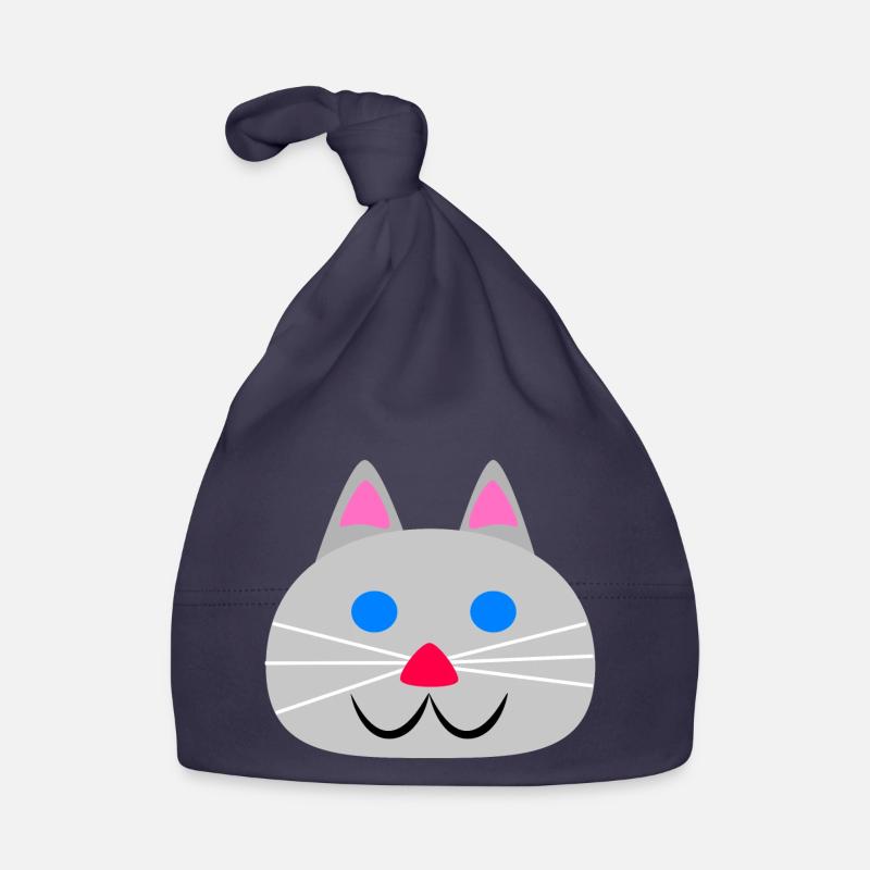 Visage de chat mignon Bonnet bio Bébé