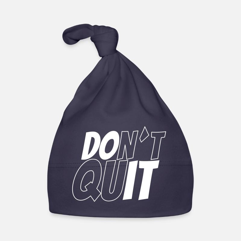 dont´t quit vs do it Baby Bio-Mütze